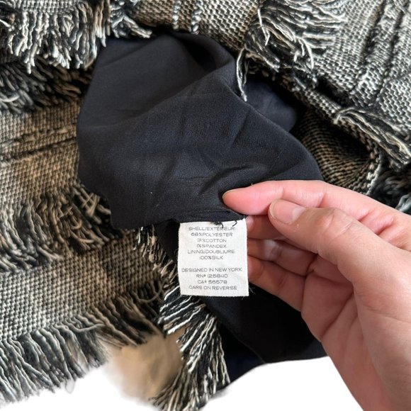 Intermix Fringe Layer Coat Jacket - Size Small - Picture 4 of 5